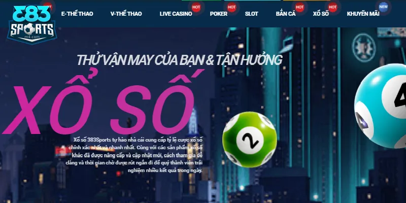 Lô Đề 383sports – Trải Nghiệm Chơi Lô Đề Với Tỷ Lệ Thắng Lớn Giới thiệu tổng quan về Lô đề 383sports